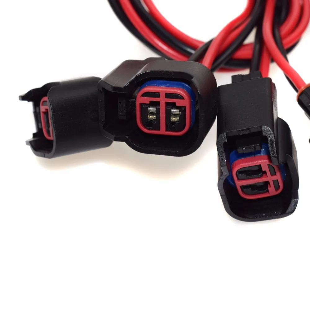 ISANCE Fuel Injector Plug Connector S-824 S824 1P1344 For Ford Dodge Mitsubishi Chevrolet Chrysler Jeep Buick GMC Mazda Cadillac