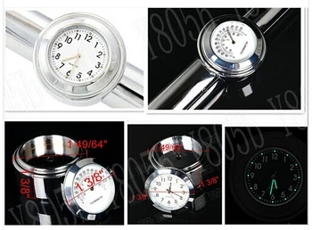 

Chrome Handlebar Mount Clock &Thermometer For Kawasaki Vulcan Classic VN 400 500 800 900 1200 1500 1600 2000 Chopper Cruisers
