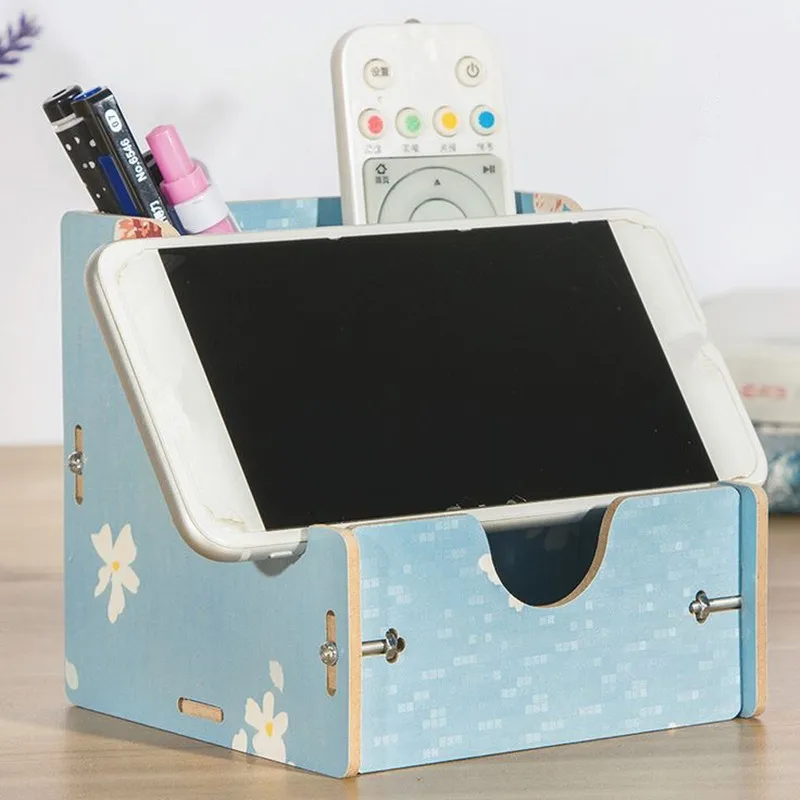 

Coloffice 1PC Small Fresh Multi-Function Stationery Holder Wooden Pen Holder Organizer Storage Stand For Office School Desktop