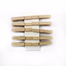 10 pcs mini Vintage DIY wooden creative decorative combination wall postcard photo album school wood supplies