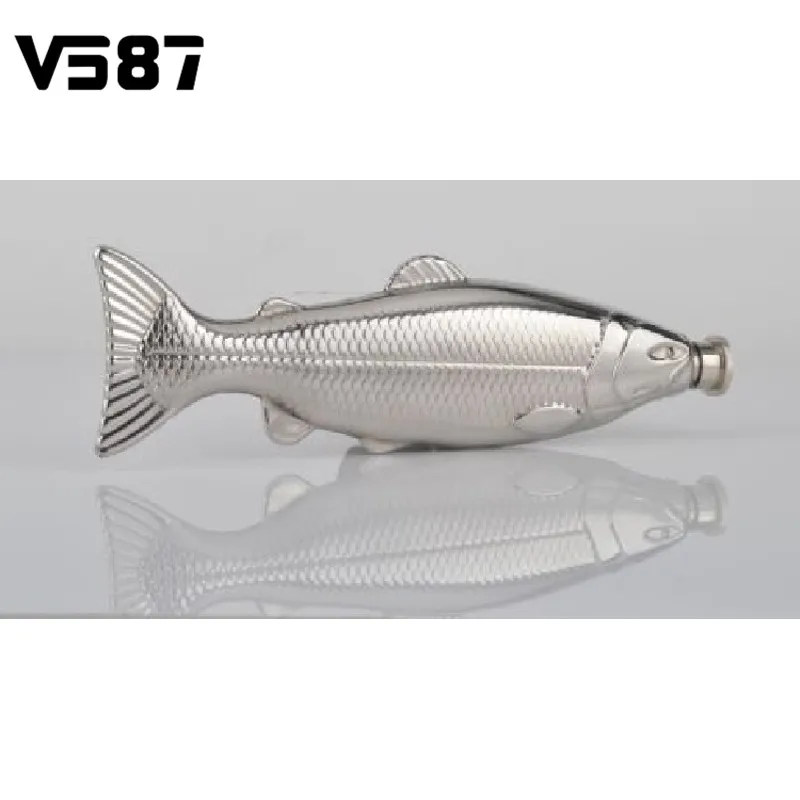 

4 Ounce Fish Shape Hip Flask Alcohol Liquors Holder Stainless Steel Vodka Whiskey Bottle Portable Office Outdoor Drinkware Gifts