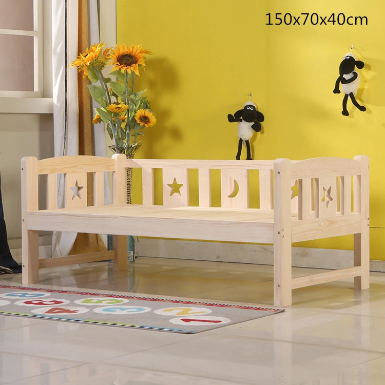 Высокое качество цельная древесина детская кровать удлинить расширенные детские кровати деревянные комбинированные большая кровать для детей детская кроватка - Цвет: B 150x70x40cm