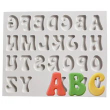Yueyue Sugarcraft 1 piece Capital/Letter/Number silicone mold fondant mold cake decorating tools chocolate gumpaste mold
