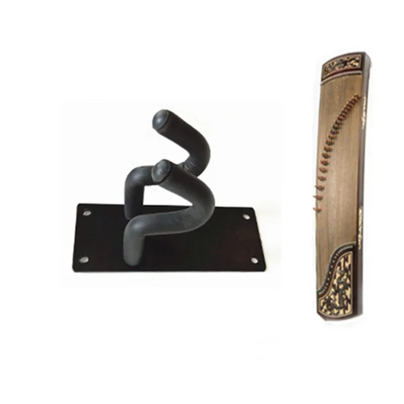 

Universal Musical Instrument Wall Mount Chinese Zither Punching Stand Use Hanger Black Bracket Hooks