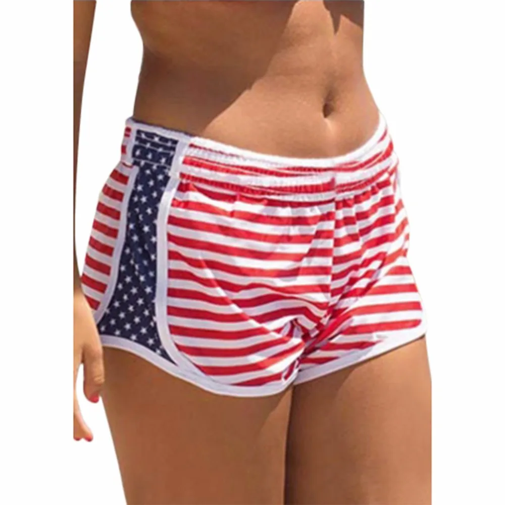 red beach shorts womens
