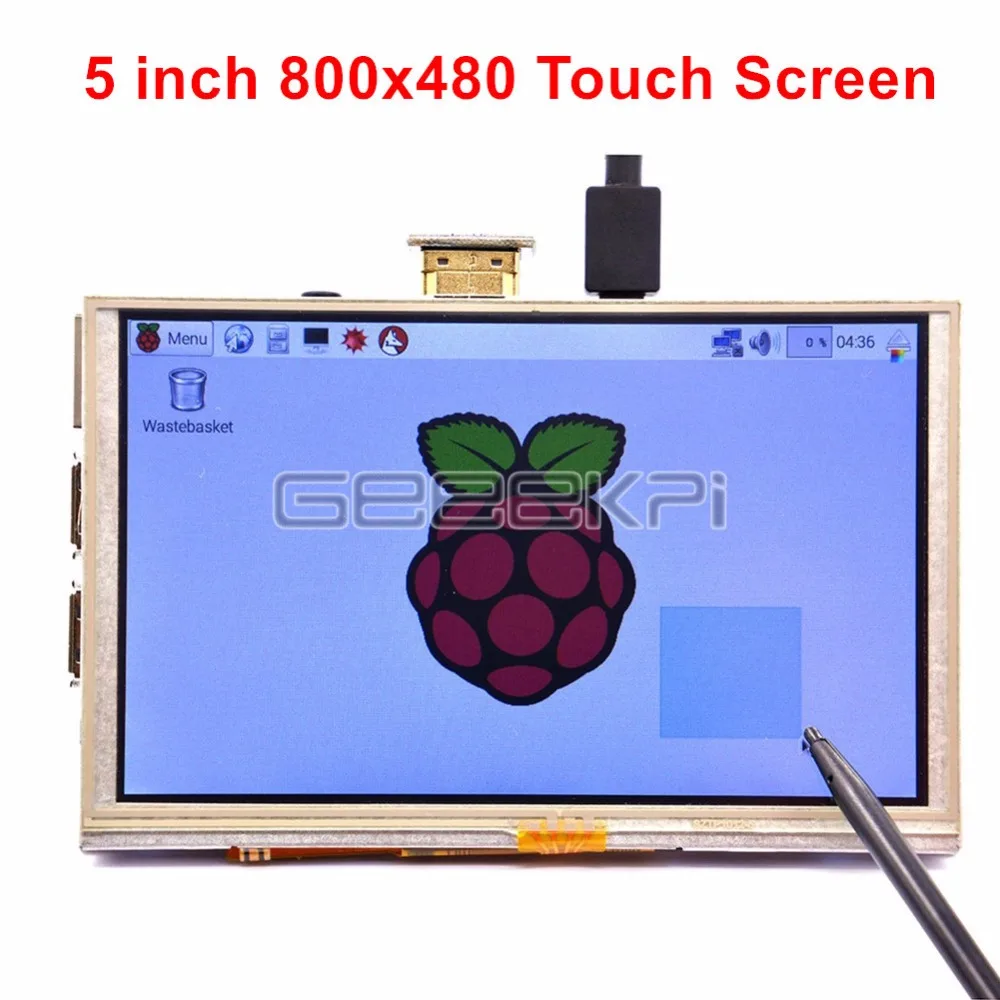 

GeeekPi Raspberry Pi 5 Inch HDMI TFT LCD 800x480 Touch Screen for Raspberry Pi 3 / 2 Model B