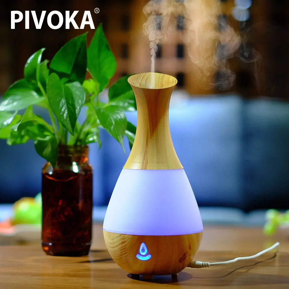 Bluetooth Aroma Essential Oil Diffuser Ultrasonic Air Humidifier with Wood Grain 7 Color Changing LED Lights for Office Home 219 Bluetooth Aroma Essential Oil Diffuser Ultrasonic Air Humidifier with Wood Grain 7 Color Changing LED Lights for Office Home 219