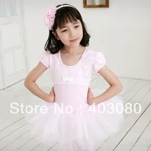 Светло-фиолетовая балетная юбка для детей 4-7 лет, танцевальное платье для девочек, детская юбка, детская юбка(подарок, аксессуары для волос с розой/зажим