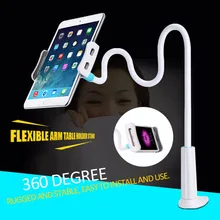 High Quality Lightweight Tablet Lazy 360 Degree Flexible Arm Table Holder Stand Desktop Table Tablet Support Mount For Ipad