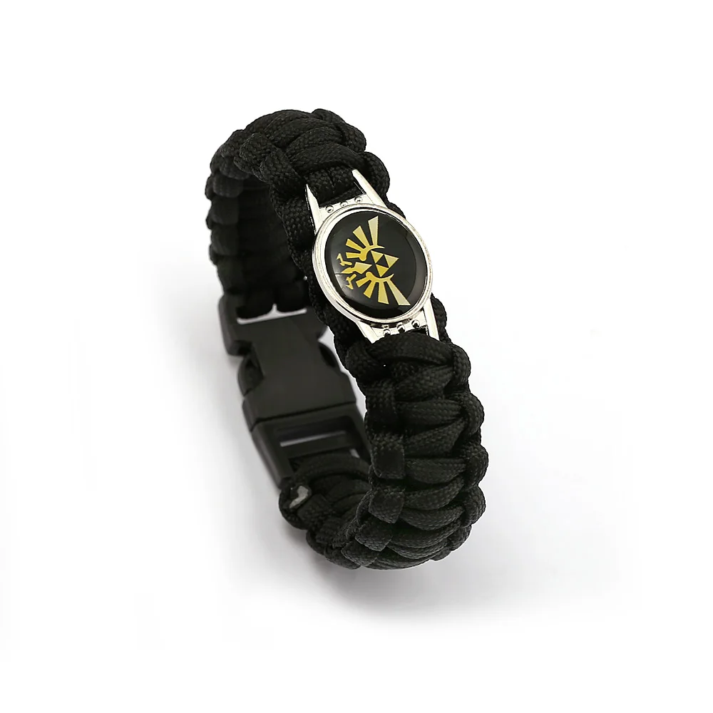 

The Legend of Zelda Bracelet Handmade Black Rope Weave Braided Bangle Men Women Game Toy Cool Jewelry