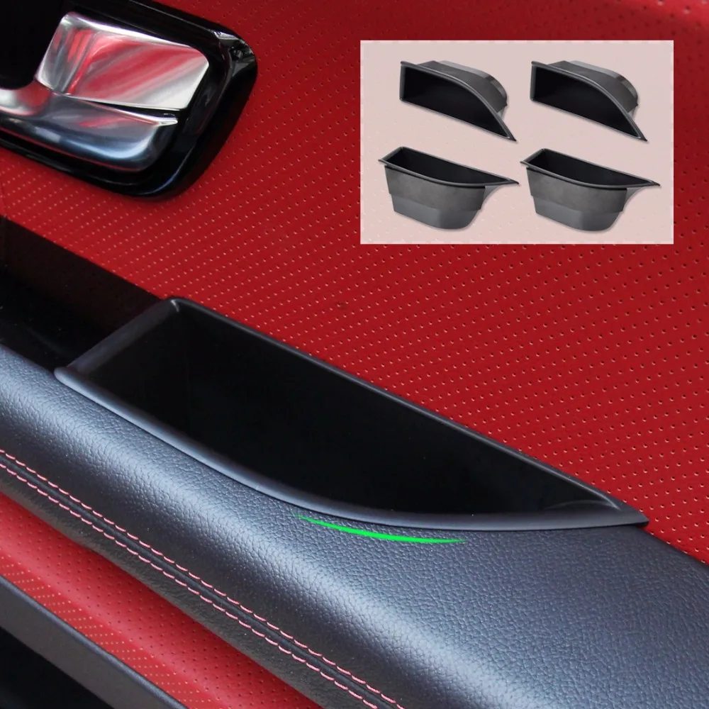 

DWCX 4Pcs Interior Front + Rear Door Armrest Storage Box Container Holder For Land Rover Range Rover Evoque 2012 2013 2014 2015