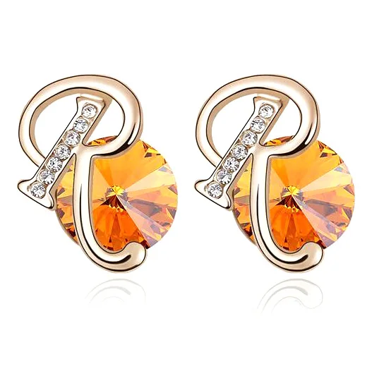 Женские круглые серьги гвоздики с кристаллами Сваровски|brincos fashion|earrings crystalearings