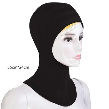 

10 Colors Unisex Modal Full Cover Inner Cap Islamic Muslim Headscarf Solid Color Underscarf Neck Head Bonnet Hat