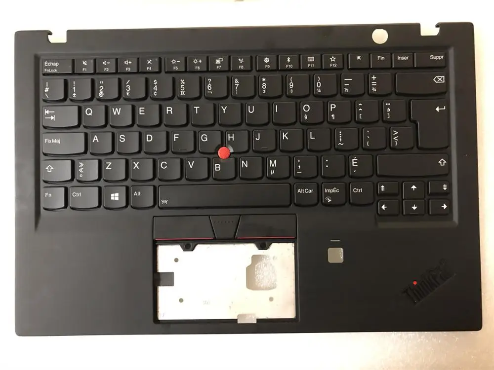 Новинка для lenovo ThinkPad X1 углерода 6th Gen 20KH для детей до 20 кг по самой низкой цене, Palmrest Великобритании Клавиатура ободок верхний Чехол W/FPR отверстие AM16R000800