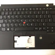 Новинка для lenovo ThinkPad X1 углерода 6th Gen 20KH для детей до 20 кг по самой низкой цене, Palmrest Великобритании Клавиатура ободок верхний Чехол W/FPR отверстие AM16R000800