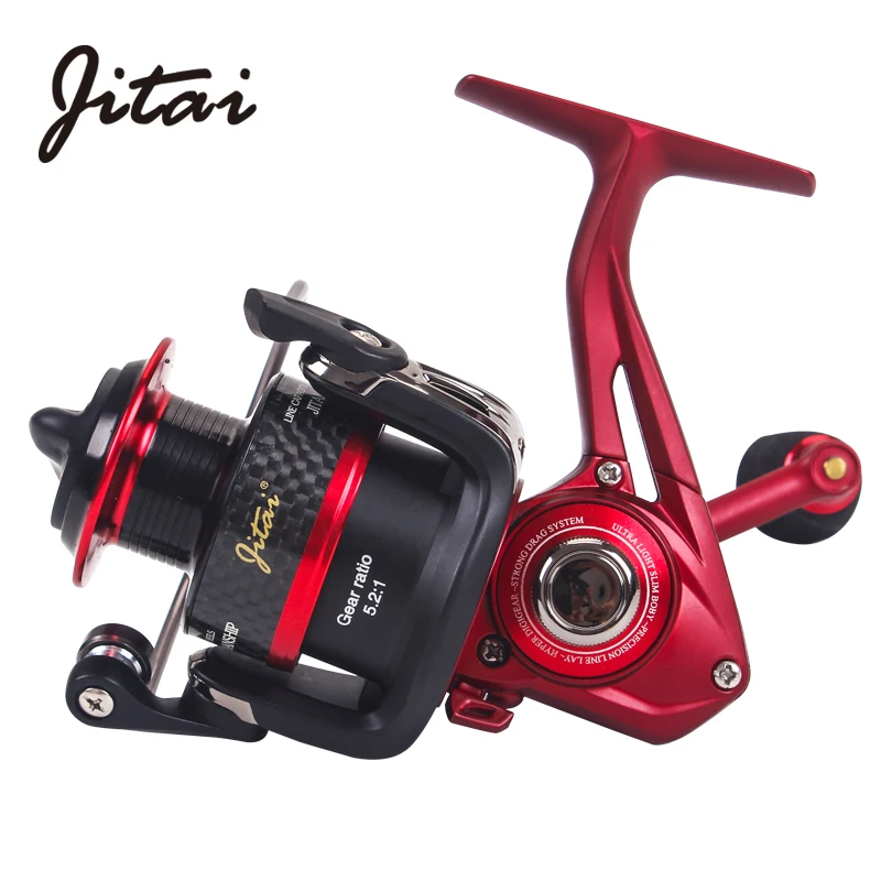 

JITAI Pre Loading Reels For Fishing Spinning Wheels Coils 9+1 Ball Bearings CNC Machined Metal Spool Carretes de pesca para mar