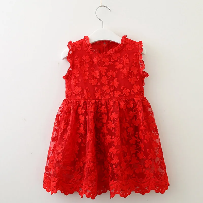Keelorn/платье для девочек г., летнее повседневное стильное кружевное клетчатое платье принцессы для маленьких девочек, одежда Vestido, детское платье - Цвет: ax1032 Red