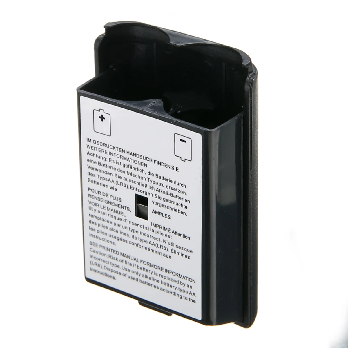 

Mayitr 1pc Black AA Battery Back Cover High Quality ABS Plastic Battery Shell Case Kit for XBOX 360