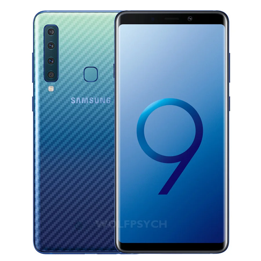 

For Samsung Galaxy A7 A9 A8 Star A6 Plus A3 A5 A7 J8 2018 5pcs Carbon Fiber Film Back Screen Protector Sticker Protective Film