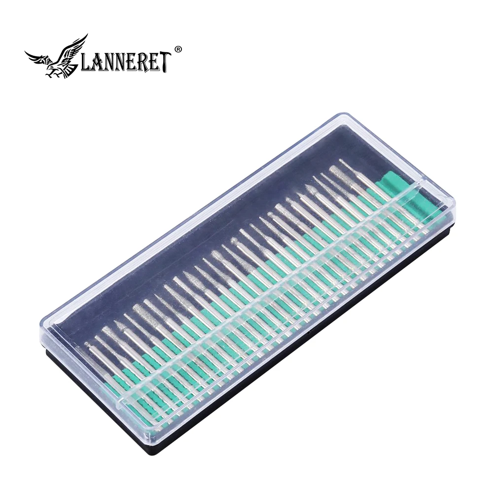 LANNERET 1 комплект/30 шт. 3 мм титановые Dremel Биты высокого качества шариковый конец
