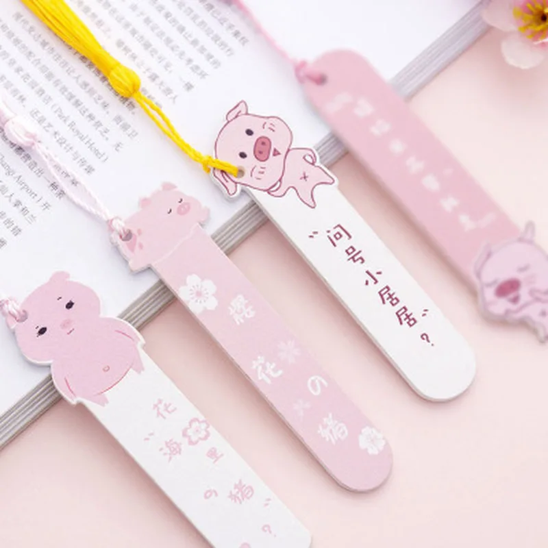 1pcs Pig Rulers Cute Stationery Sewing Ruler Wooden Set of Drafting Rules Student Cute Design Rulers Kawaii School Supplies