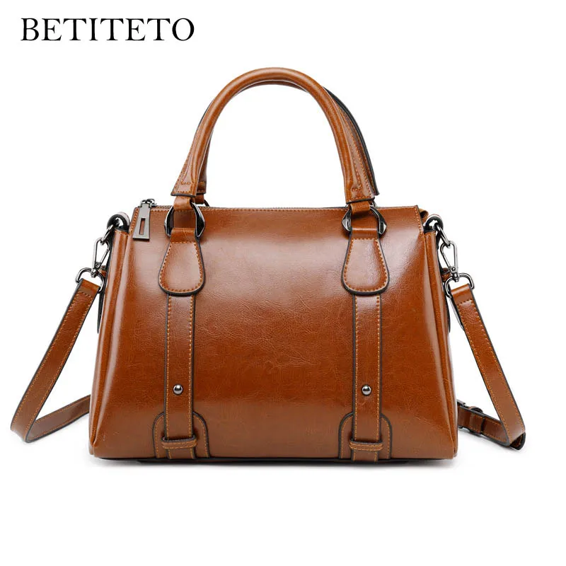 

Betiteto Brand Genuine Leather Women Messenger Bags Female Shoulder Handbags Woman Bag 2018 Sling Shoppe Bag Sac A Main Femme