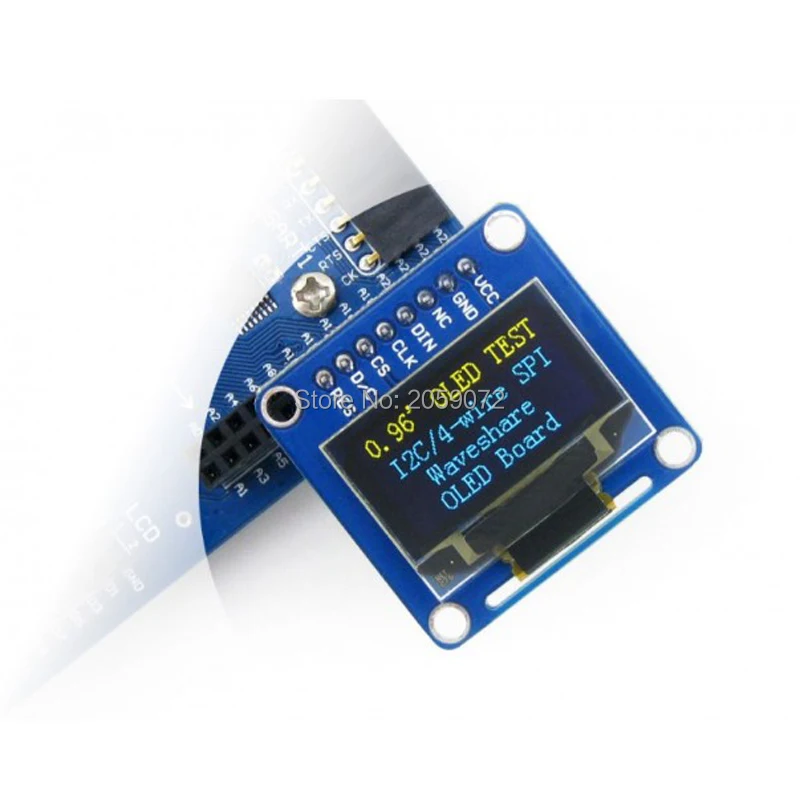 0 96 дюймовый oled (b) для STM32 SPI/I2C интерфейсы 1/4 желтый 3/4 синий вертикальный