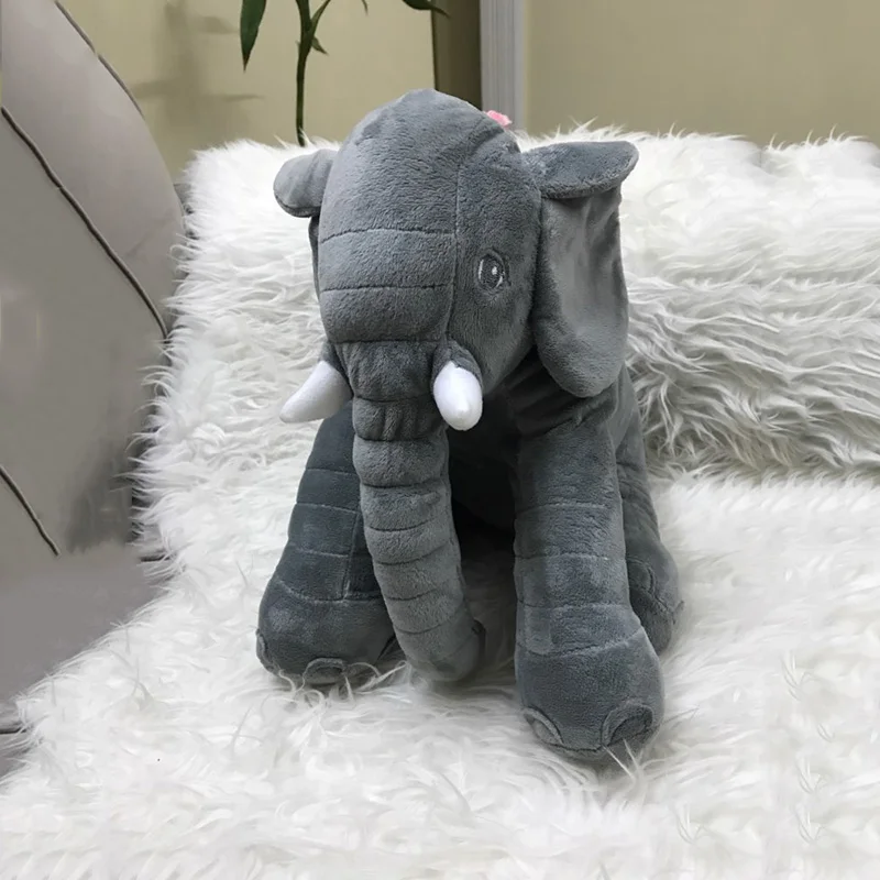 Tukato 40/60 см для младенцев мягкие детские слон, кукла, детская приятель сон подушка спокойной успокоить мягкая игрушка из плюша нейтрального цвета слон подушка