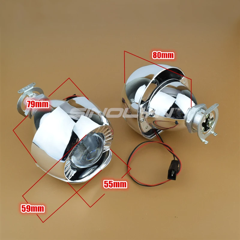 Bi-キセノンレンズ 1.8インチヘッドライト キセノンライト 自動車用モーターサイクルアクセサリー h7 h4 9005 9006 Bi-キセノンレンズ 1.8インチヘッドライト キセノンライト 自動車用