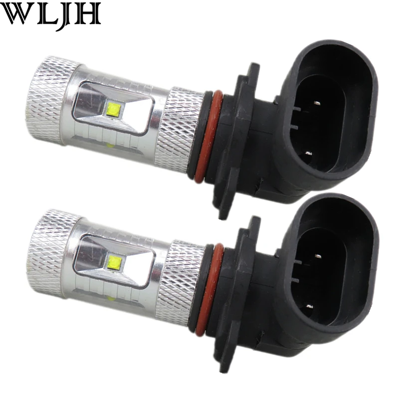 WLJH 2x9005 9145 HB3 лампы 30 Вт светодиодный Кристалл Epistar автомобиля лампы авто лампы ДРЛ дневного света лампочки линза проектора для Mazda