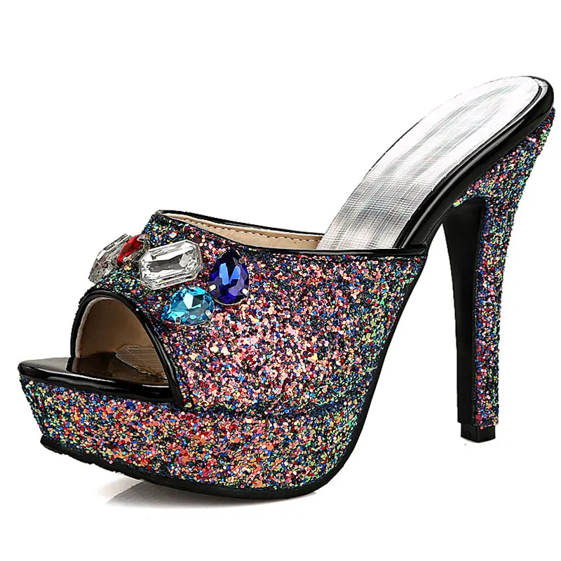 

SGESVIER Luxury and comfortable wear sandals, contracted joker, colour and lustre is bright beautiful, exquisite diamond YY378