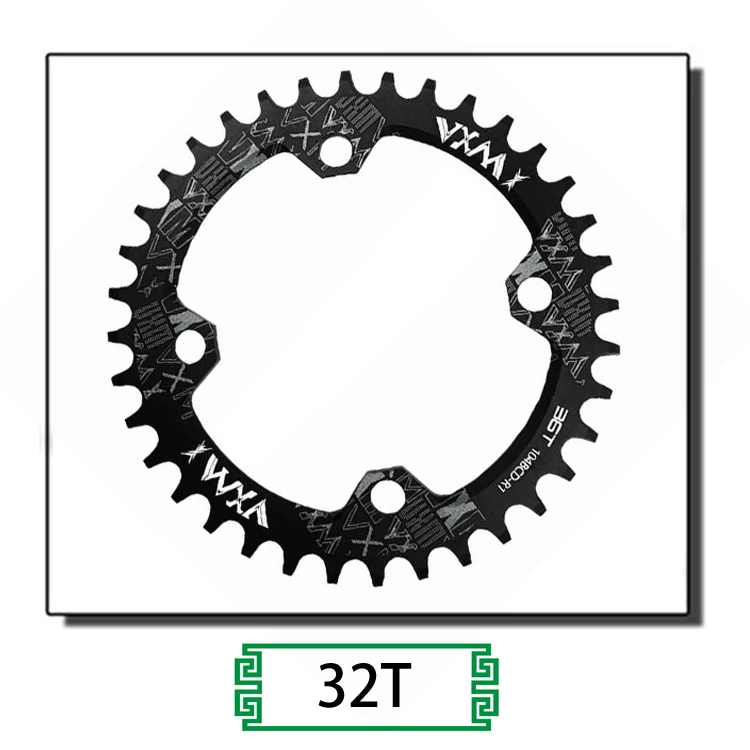 Велосипедная Звездочка VXM 104BCD круглая узкая широкая 30 T/32 T/34 T/36 T/38 T/40 T/42 T/46 T/48 T/50 T/52 T велосипедный шатун со звездами для велосипеда Запчасти - Цвет: R 32T