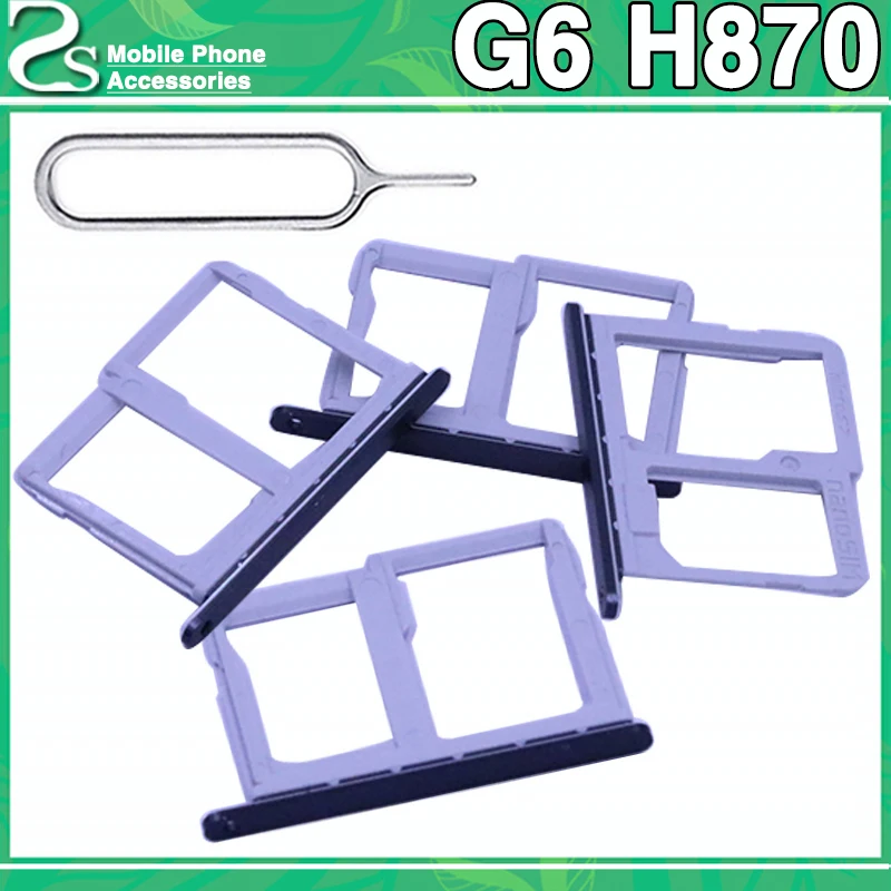 

Orginal g6 SIM Card Tray FOR LG G6 H870 H871 H872 LS993 VS988 US997 SIM Card Reader Sim Tray Holder Sim Slot Replacement Parts