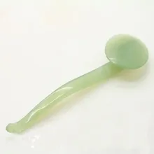 1 Pcs natural light green jade guasha board massage tool facial treatment scraping tool for body health care 1 Pcs natural light green jade guasha board massage tool facial treatment scraping tool for body health care