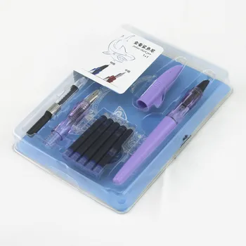 

JINHAO SHAKR Series Fountain Pen 0.5+0.38mm Student Practise Calligraphy Pens School Supplies Gel pen Colors for Choose