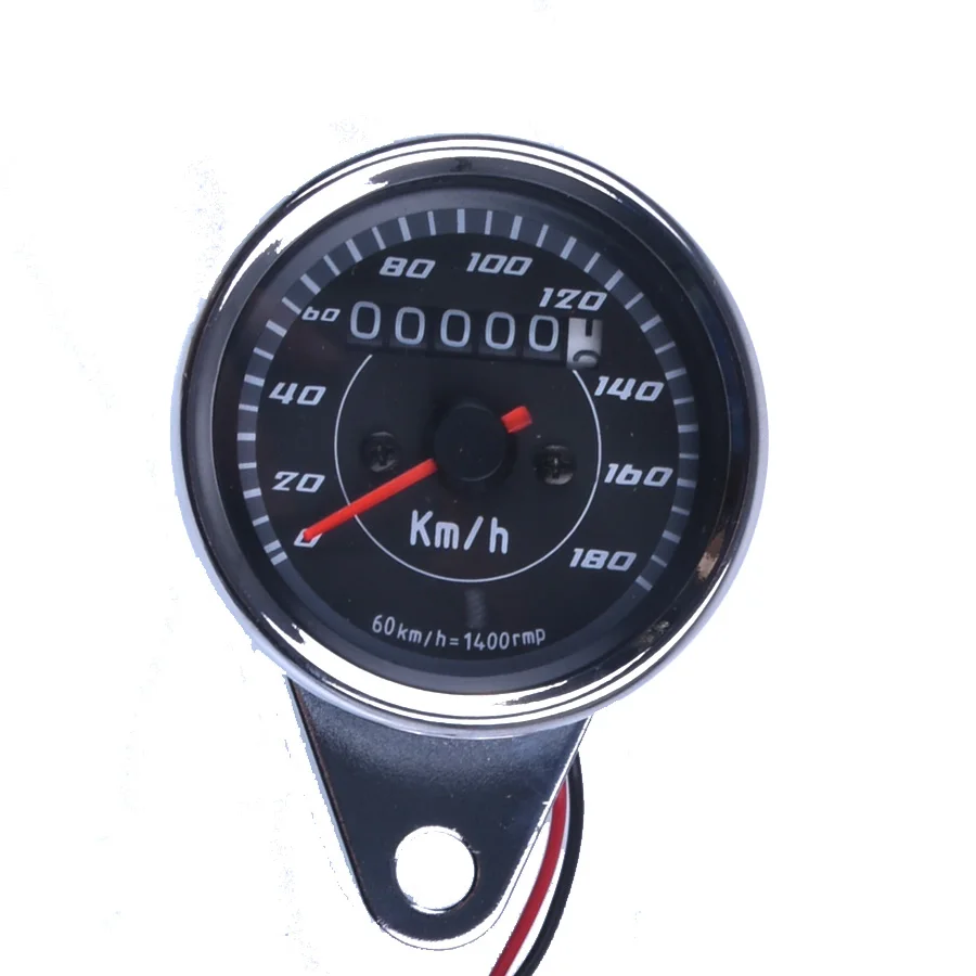 New Universal Motorcycle Speedometer Meter Double Color