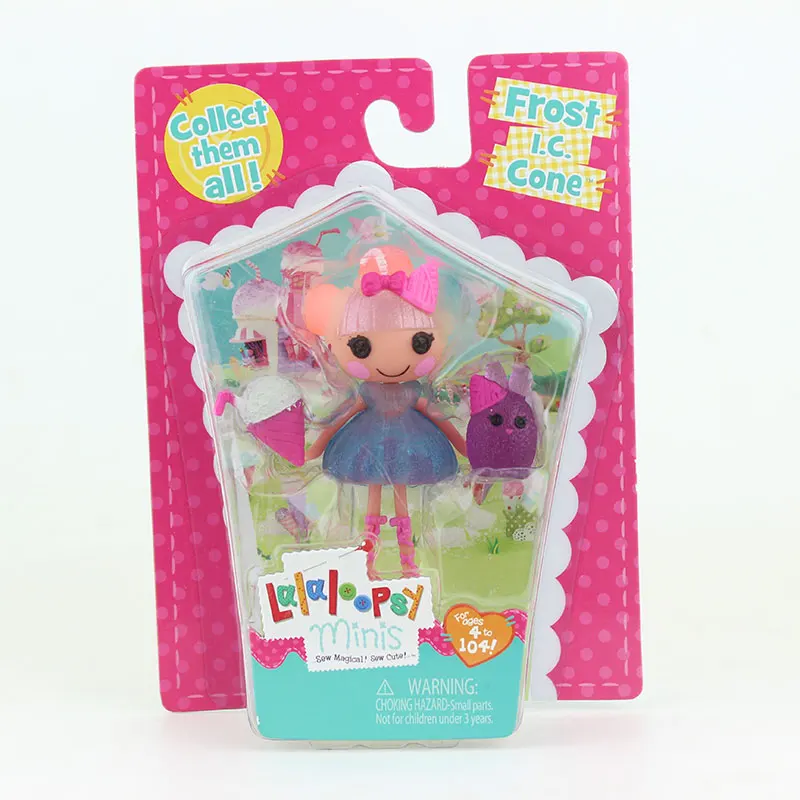 Новое поступление 3 дюймовые оригинальные MGA куклы Lalaloopsy и аксессуары, упакованные в коробку, для девичьего игрушечного домика каждый Uniqu3