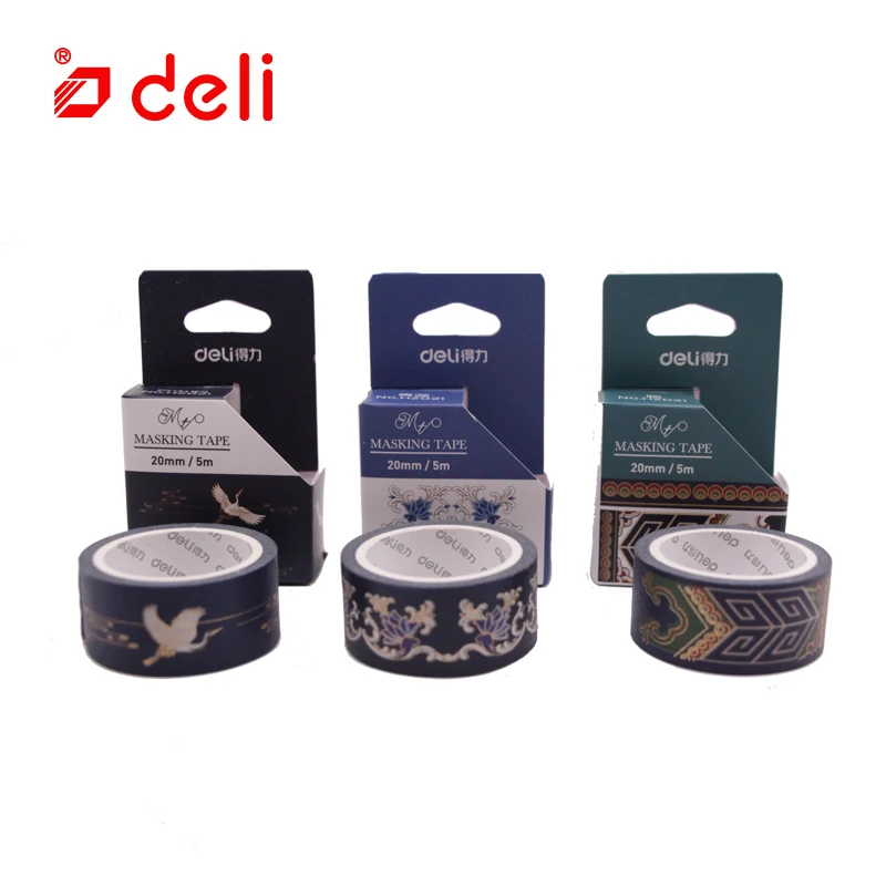 Deli васи лента Cyan Lotus Pigeon Palace темпераментный стиль Скрапбукинг Бумага декор