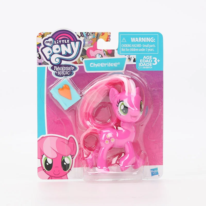 Игрушки My Little Pony, коллекционные экшен-фигурки из ПВХ, персонажи мультсериала «Дружба — это чудо» — пони Радуга Дэш, Пинки Пай, Лира Хартстрингс, Рарити - Цвет: pink