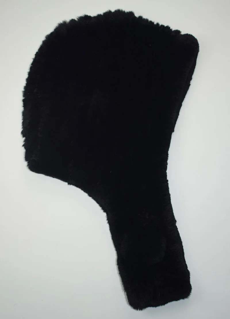 rex scarf hat black