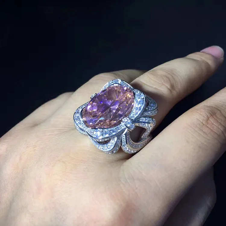 Qi Xuan_Fine Jewelry_Handmade Rings_S925 Твердые серебряные высокого класса ретро темперамент женские rings_завод прямые продажи