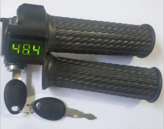 twist throttle with voltage indicator display12 99v &lock/key for