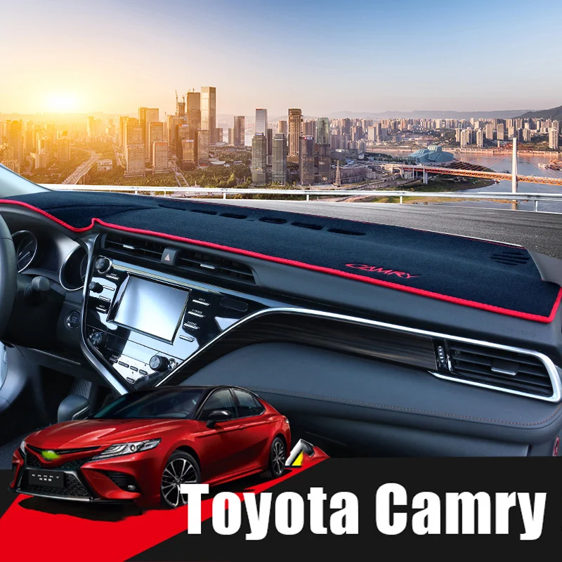 

Car Dashboard Avoid Light Pad Instrument Platform Cover Mats Carpets LHD For Toyota Camry 2012-2016 2017 2018 2019 Accessories
