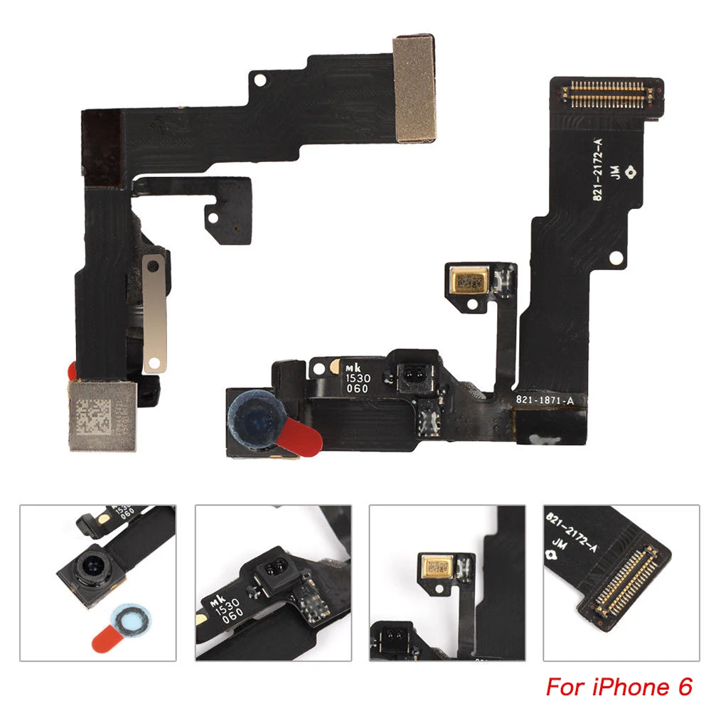 Фронтальная камера датчик приближения света Гибкий микрофон запасной ленточный кабель Запчасти для iPhone 6 6plus 6s 6s Plus