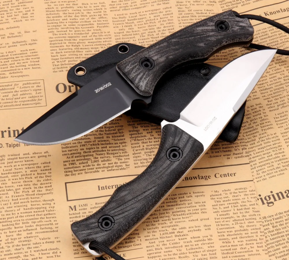 Острый уличный нож ручной работы D2 стальной охотничий нож Походный нож для выживания с фиксированным лезвием тактический нож льняная ручка