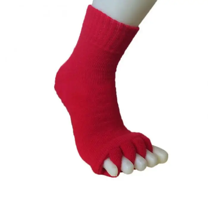 Men Women Sleeping Health Foot Care Massage Toe Socks Five Fingers Toes Compression Treatment Yoga Socks FI-19ING