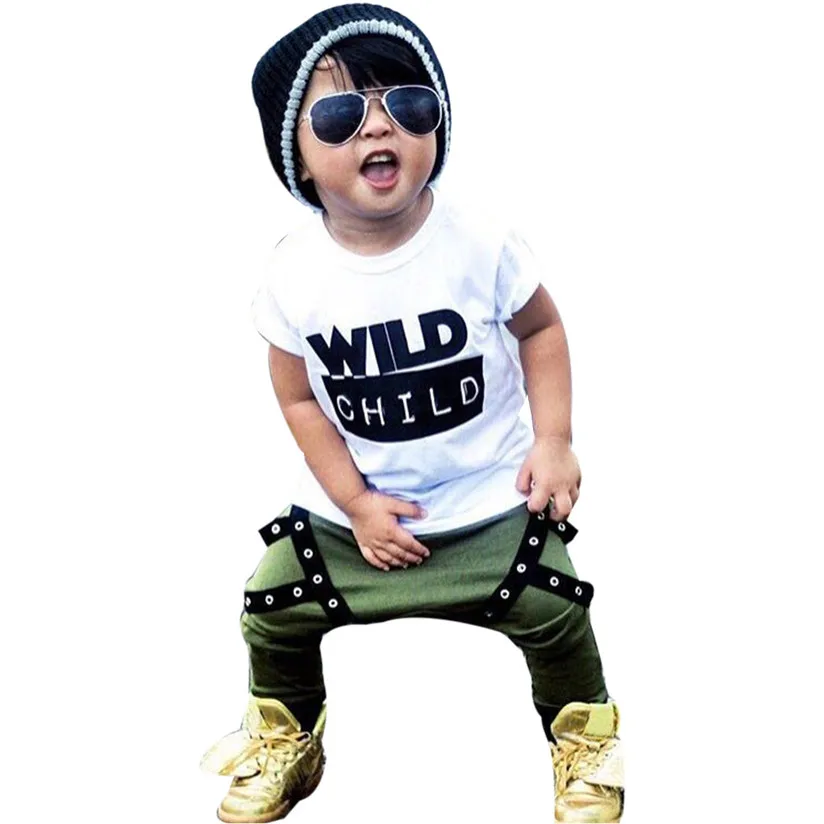 Summer New Baby Boy Girl Sport suits Fashion Cute Newborn Infant Baby