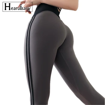 

Hip Up Fitness Pants Women Patchwork Stretchy Sport Tights legging Anti-sweat High Waist Yoga pants Gym Athletic Leggings