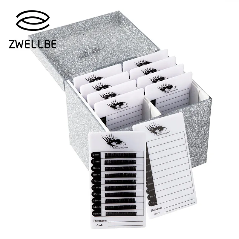 

Eyelash Extension Storage Box 10 Layers Glitter False Eyelash Makeup Organizer Eyelashes Glue Display Holder Case Cosmetic Tool