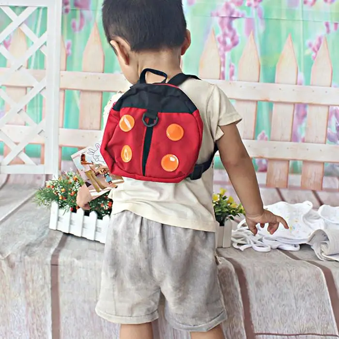 2in1 Ladybird Shaped Keeper Anti Lost Safety Harness Baby Backpack Walk Harness S7JN